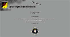 Desktop Screenshot of freie-kurpfaelzische-ritterschaft.de