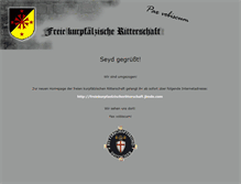 Tablet Screenshot of freie-kurpfaelzische-ritterschaft.de
